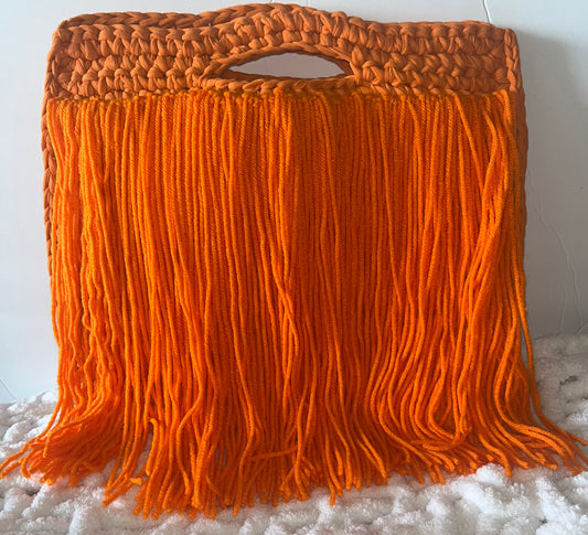 Orange Eye Candy Clutch Bag